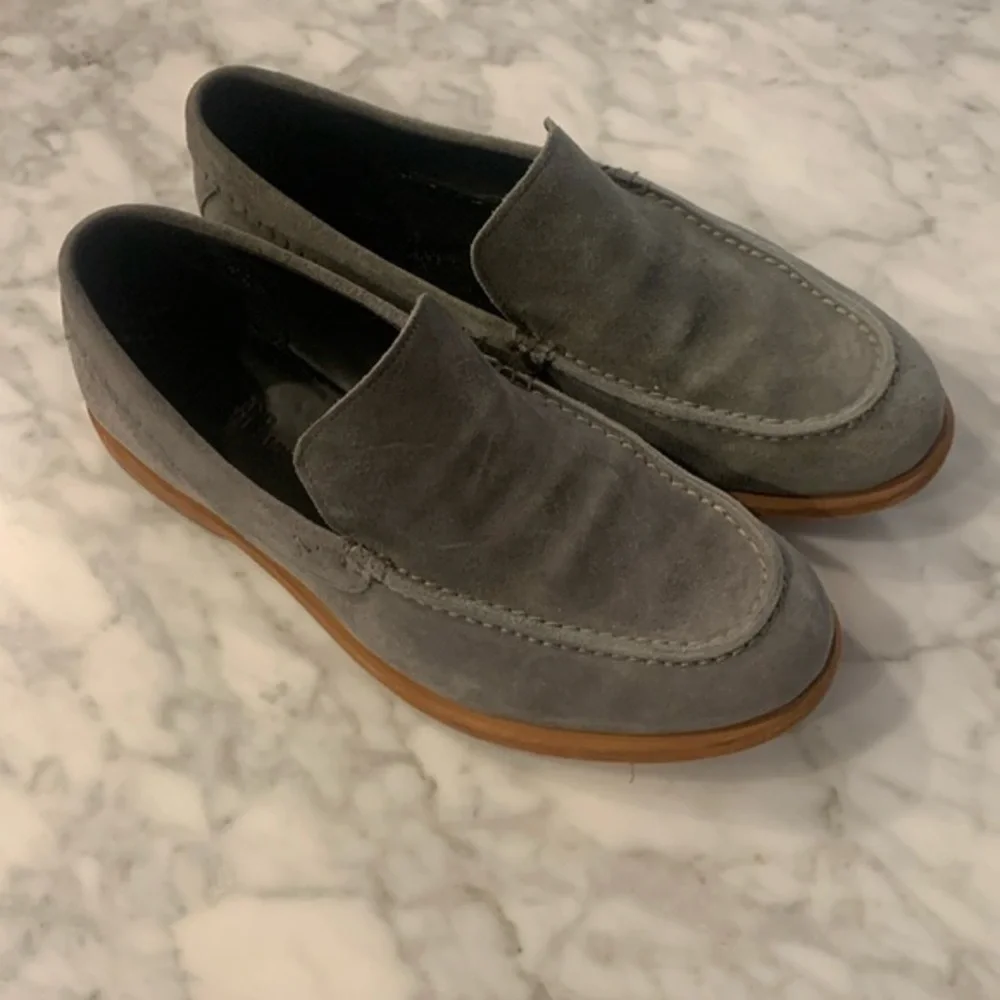 Timberland boot company gray suede loafer size 8m